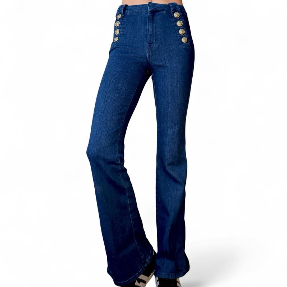 Derek Lam 10 Crosby High-Rise Flared Jeans